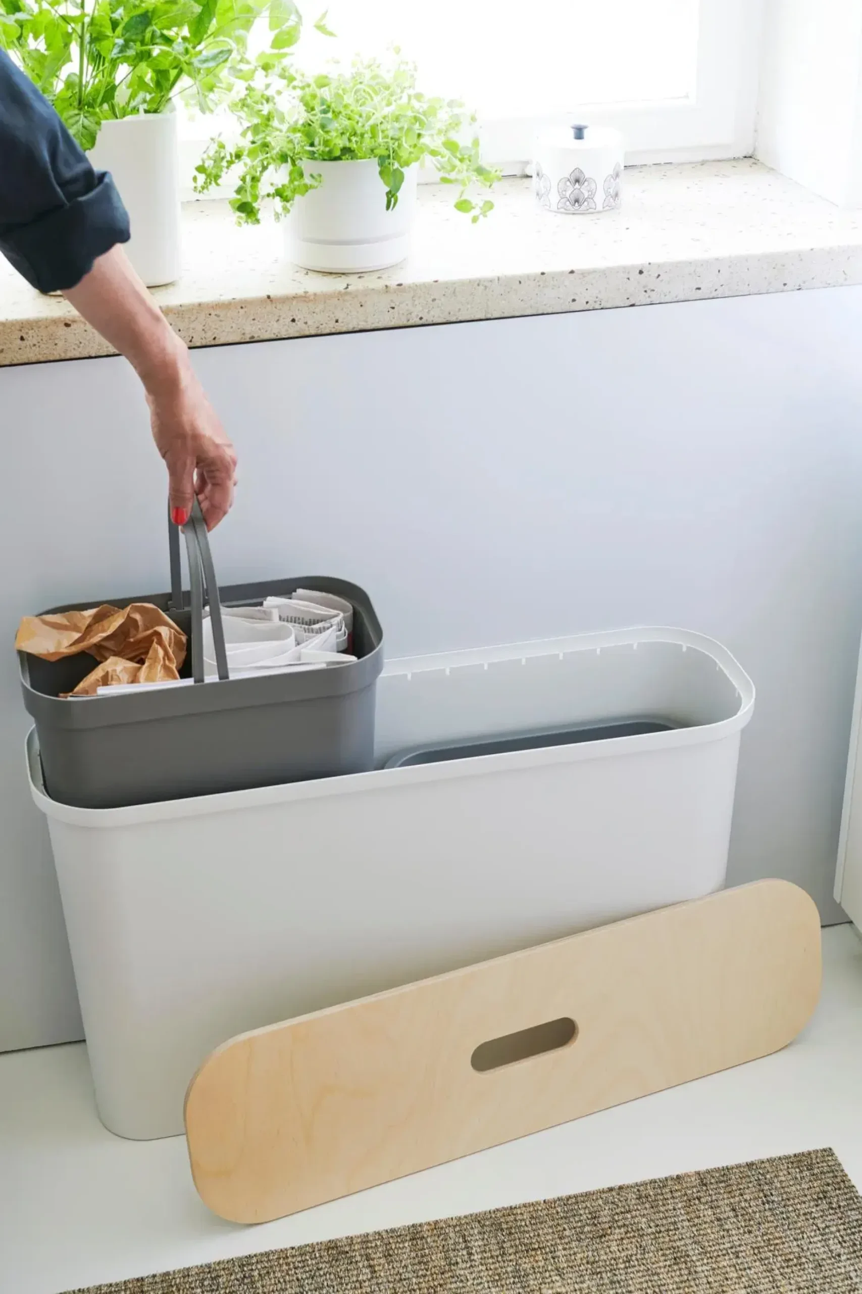 SmartStore Collect 13 L harmaa lajitteluastia