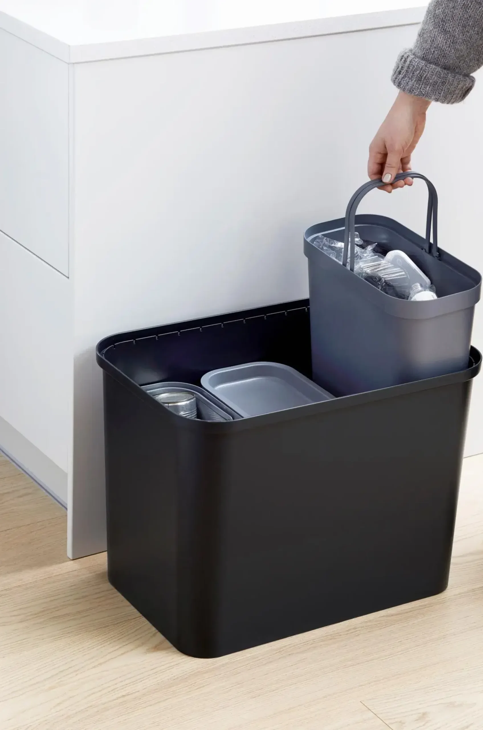 SmartStore Collect 13 L harmaa lajitteluastia