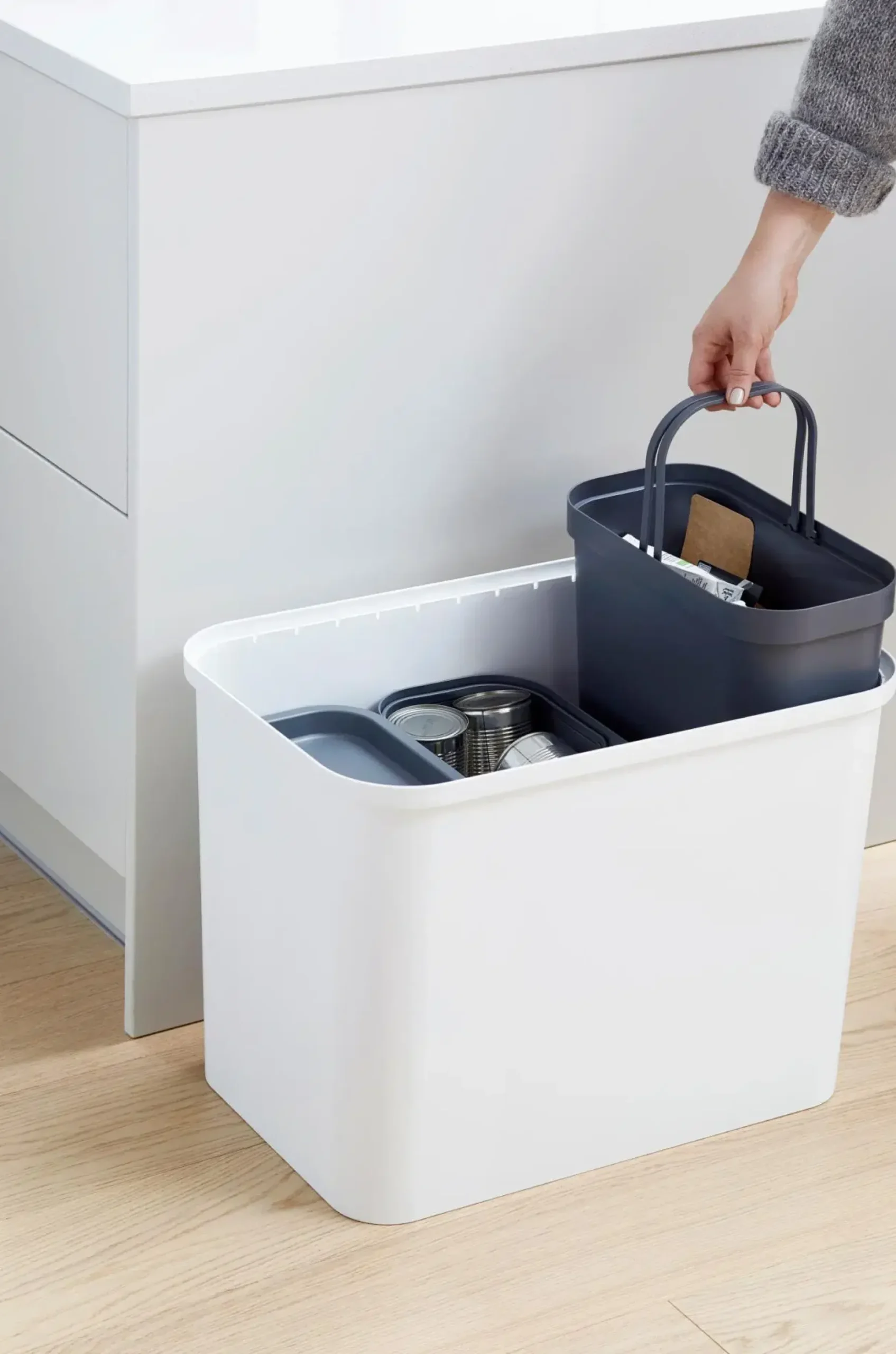 SmartStore Collect setti 76 L valkoinen/poppeli