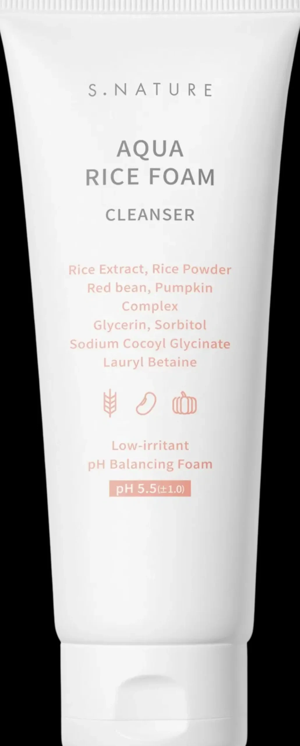 S.NATURE AQUA RICE FOAM CLEANSER -puhdistusvaahto 160ml