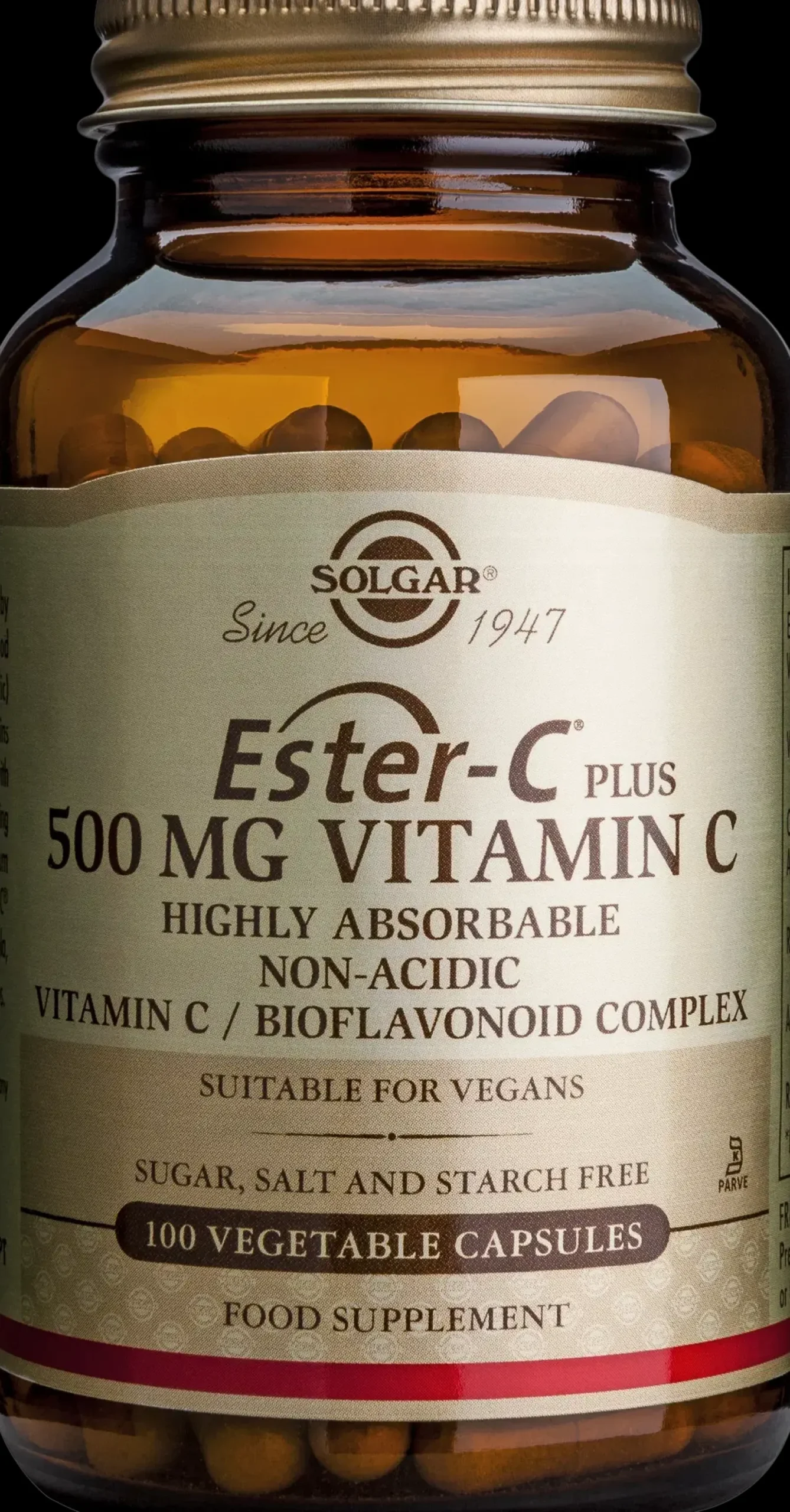 Solgar Ester-C Plus 500 mg ravintolisä 100 kaps.