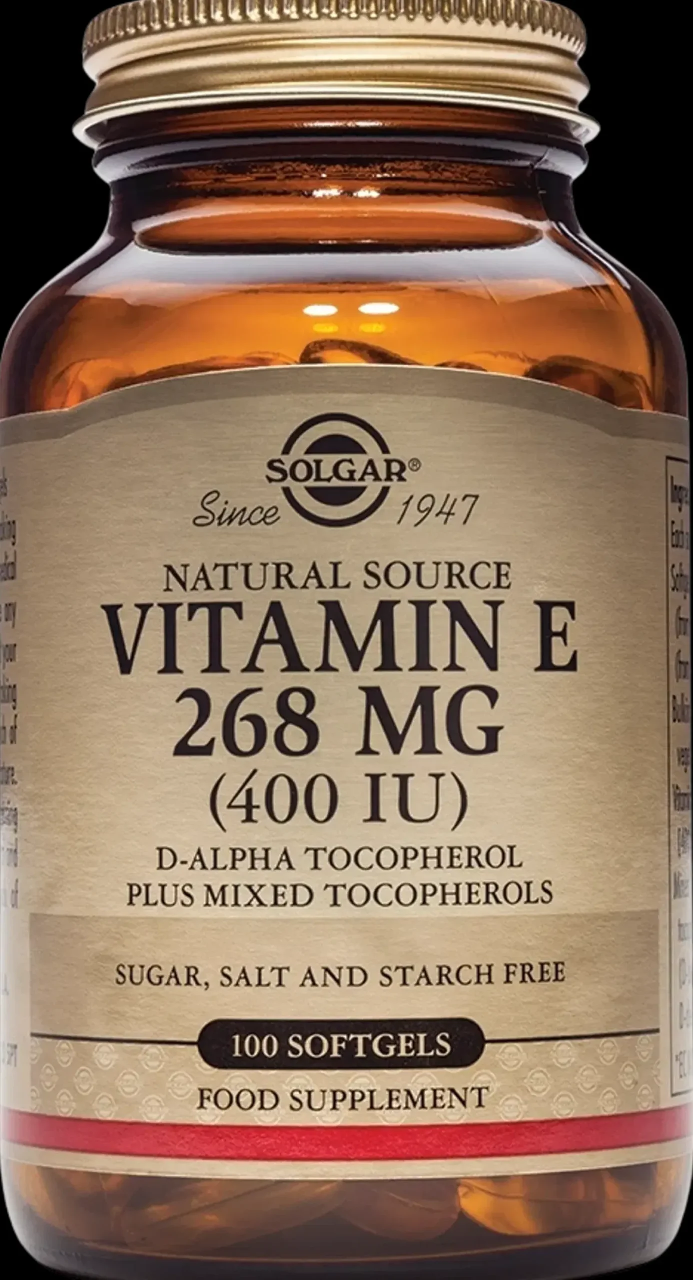 Solgar E-vitamiini 268 mg ravintolisä 100 kaps.