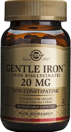 Solgar Gentle Iron ravintolisä 20 mg