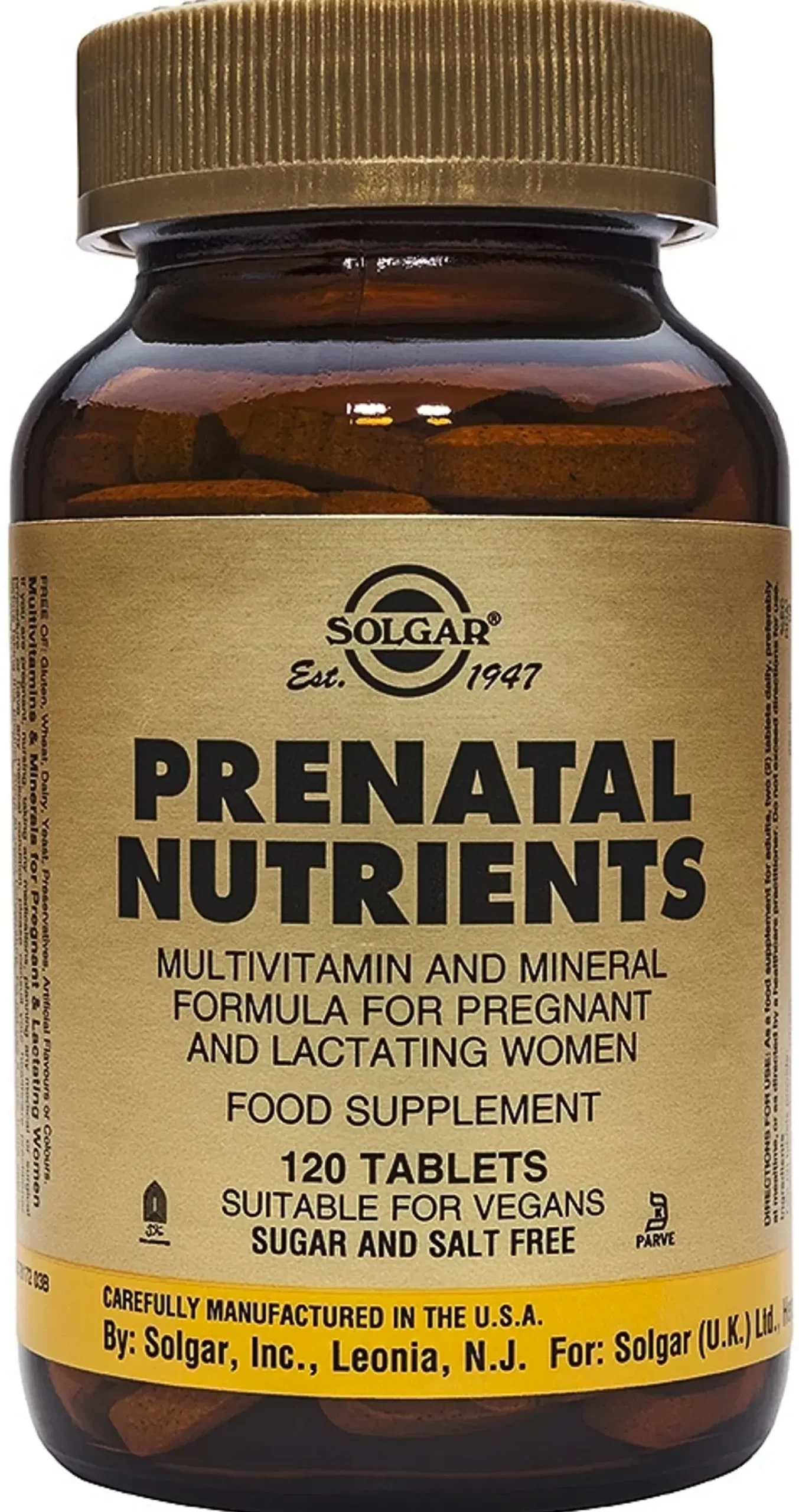 Solgar Prenatal Nutrients ravintolisä 120 tabl.