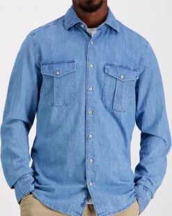 Stenströms Slimline Denim kauluspaita