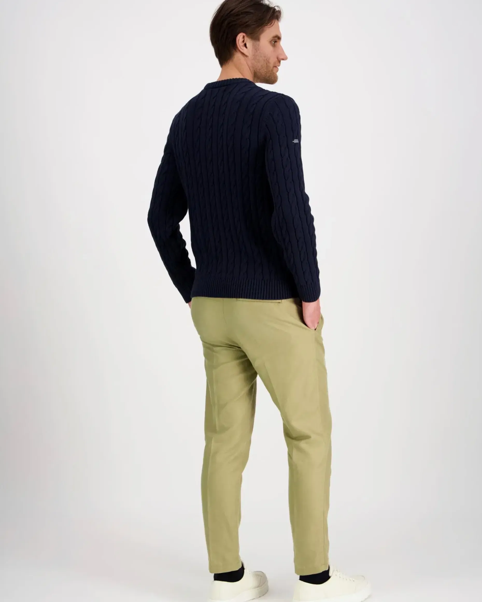 Superdry Cotton cable knit neule