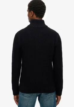 Superdry Jacob cable knit half zip neule