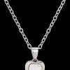 Ted Baker Hannela crystal heart silver riipus