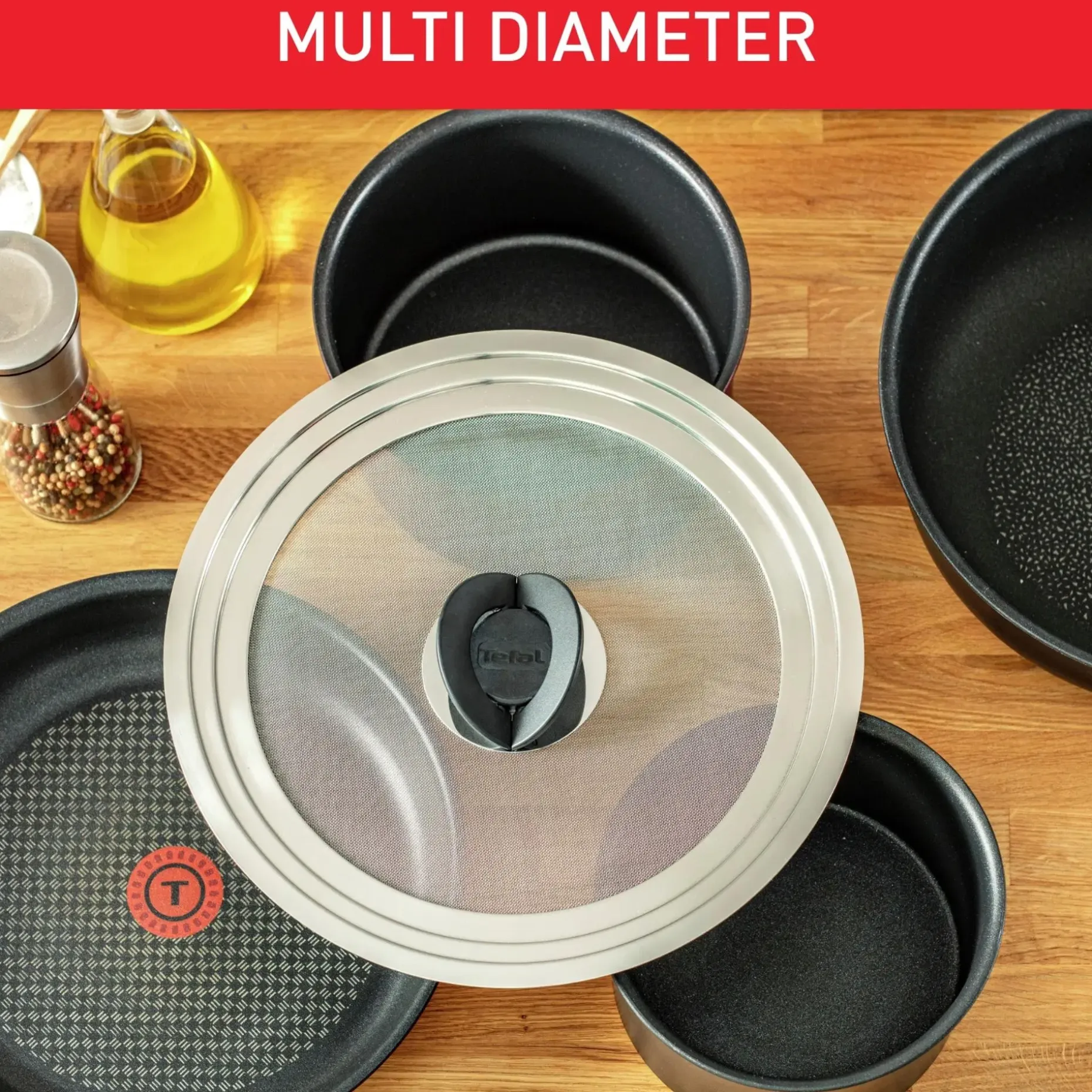 Tefal Ingenio roiskesuojakansi 24-28 cm