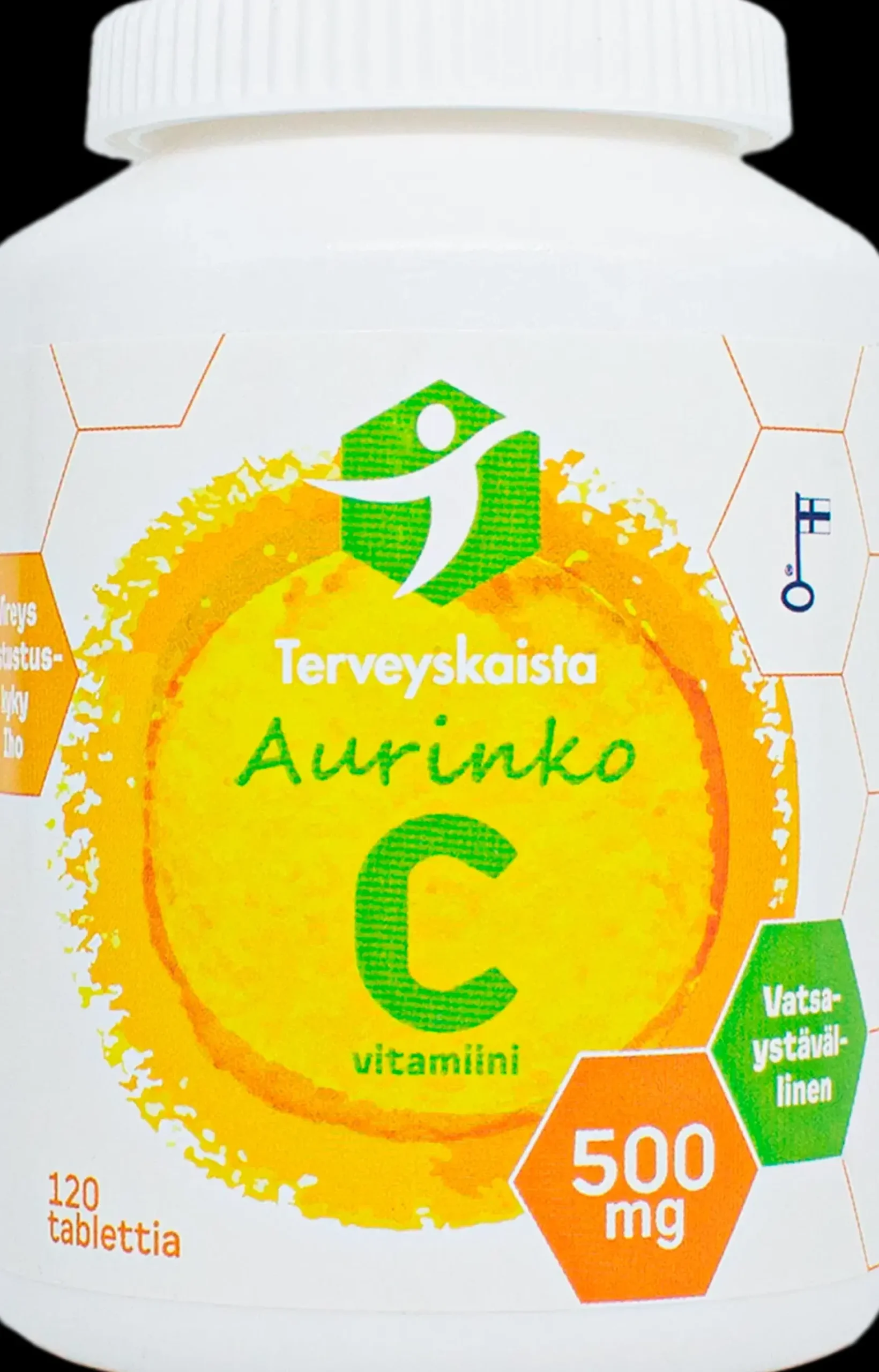 Terveyskaista Aurinko C 500 mg 120 tabl. VATSAYSTÄVÄLLINEN