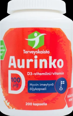 Terveyskaista Aurinko D 100 µg 200 kaps.