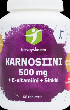 Terveyskaista Karnosiini + E-vitamiini + Sinkki 60 tabl.