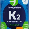 Terveyskaista K2+D3 60 tabl. PITKÄVAIKUTTEINEN