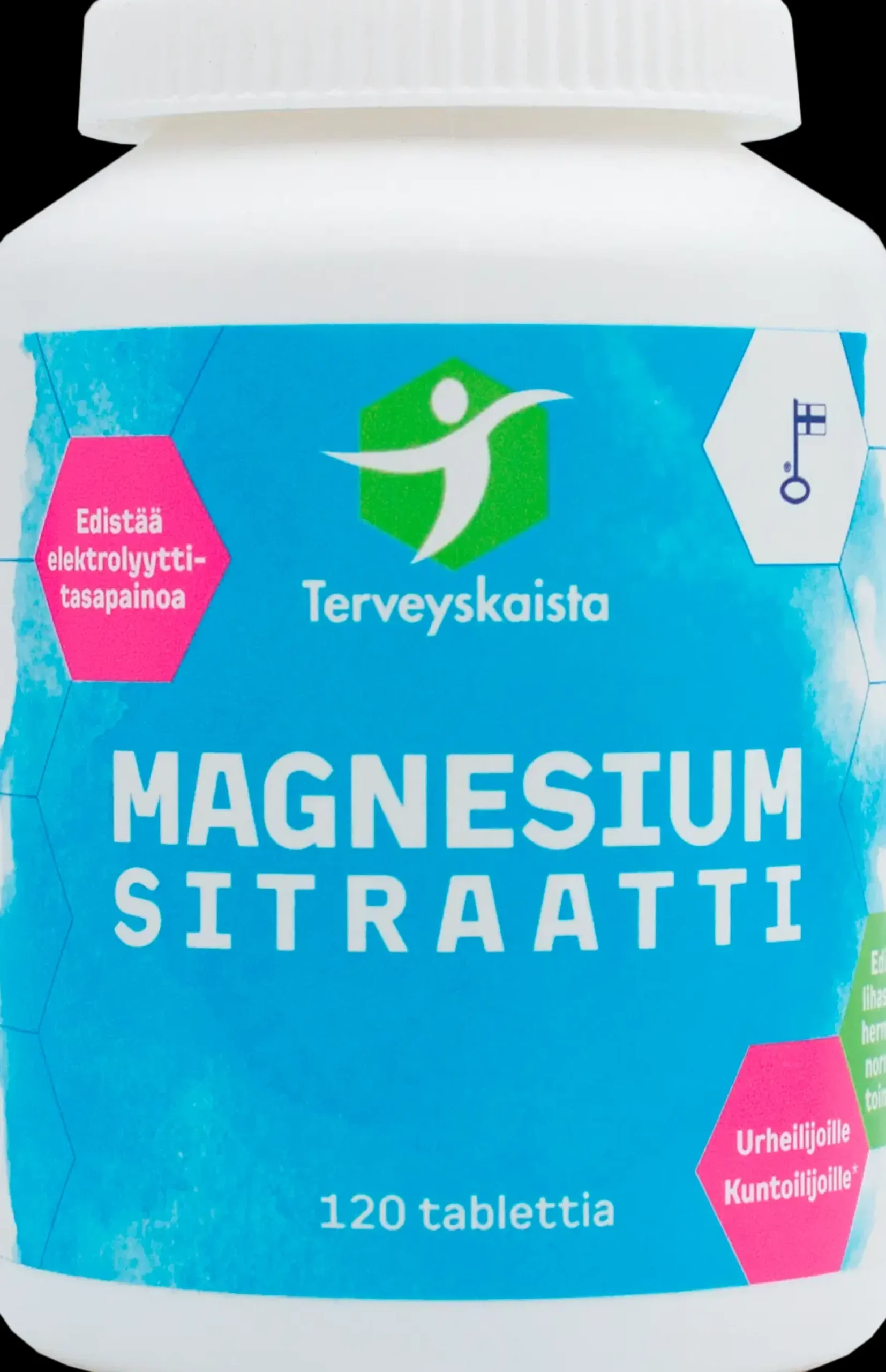Terveyskaista MagnesiumSitraatti 120 tabl.