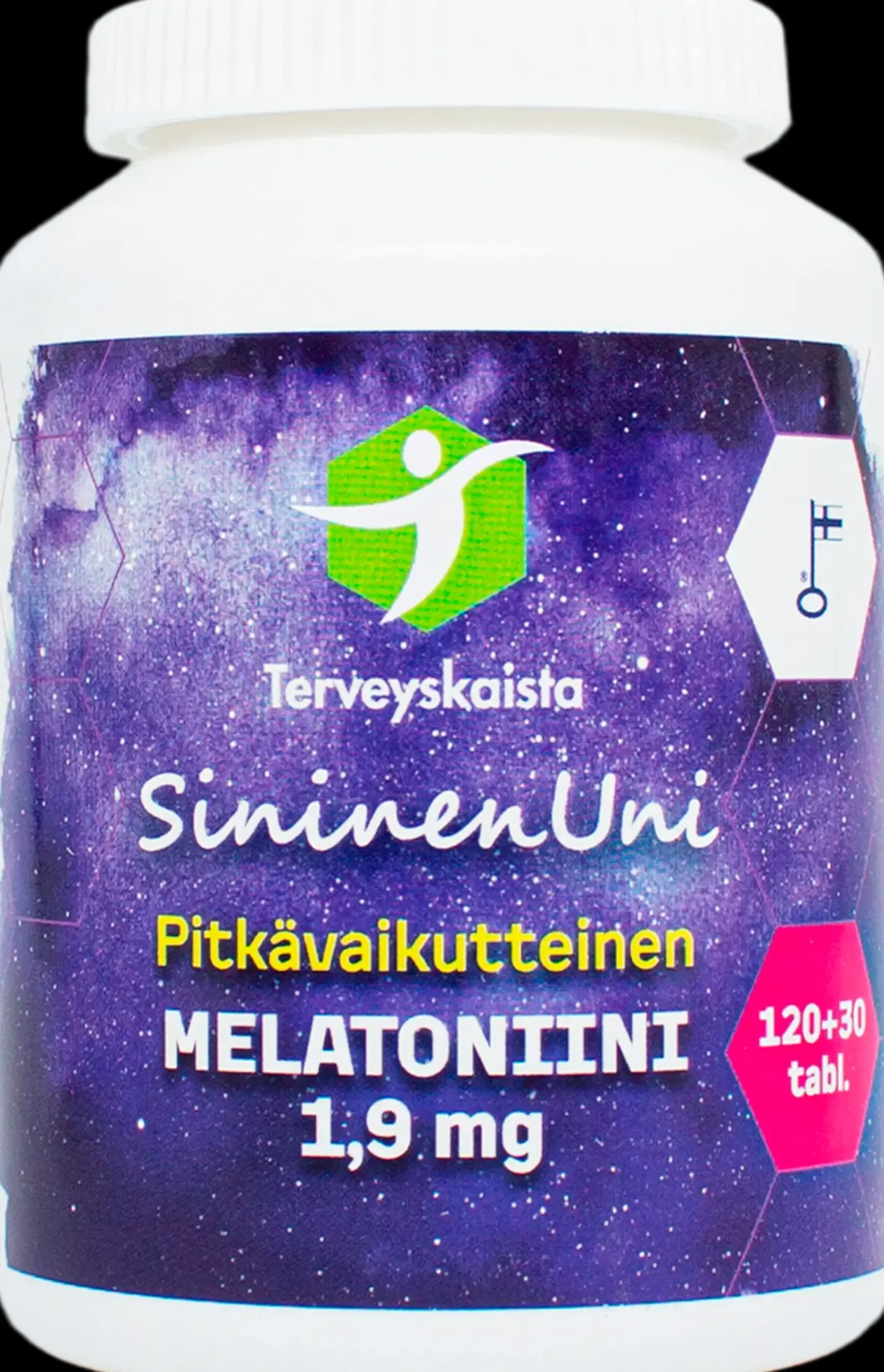 Terveyskaista SininenUni Melatoniini 1,9 mg pitkävaikutteinen 150 tabl.