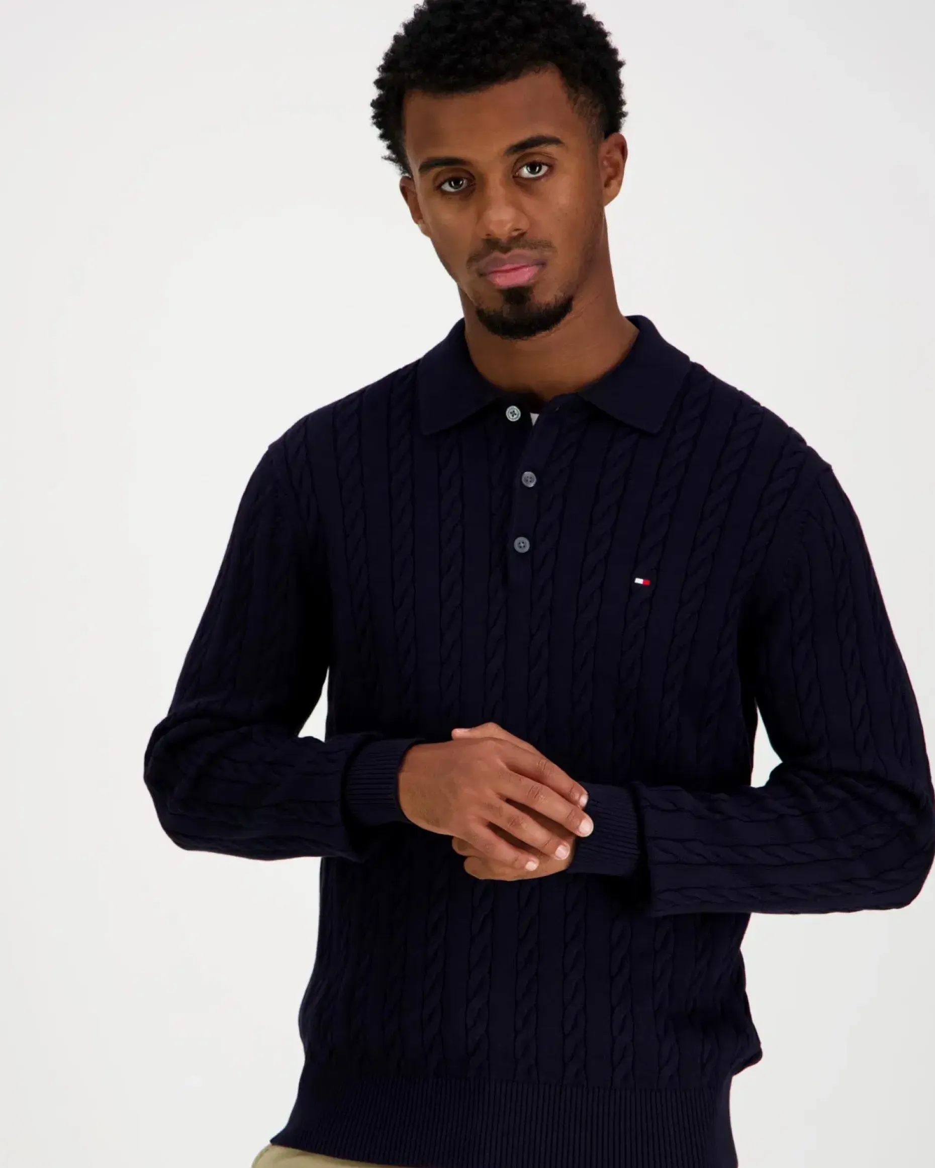 Tommy Hilfiger Classic cotton cable ls polo