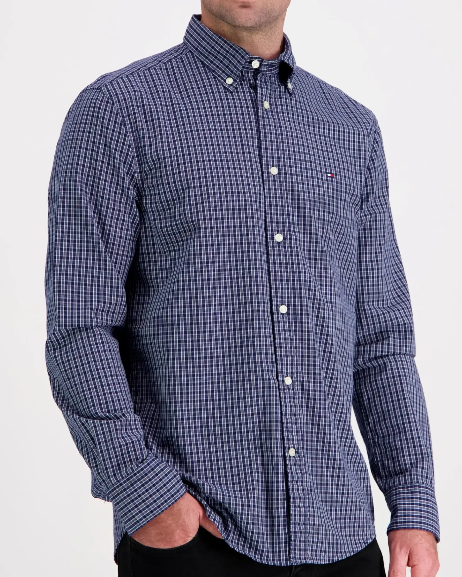 Tommy Hilfiger Flex poplin mini tartan rf shirt kauluspaita