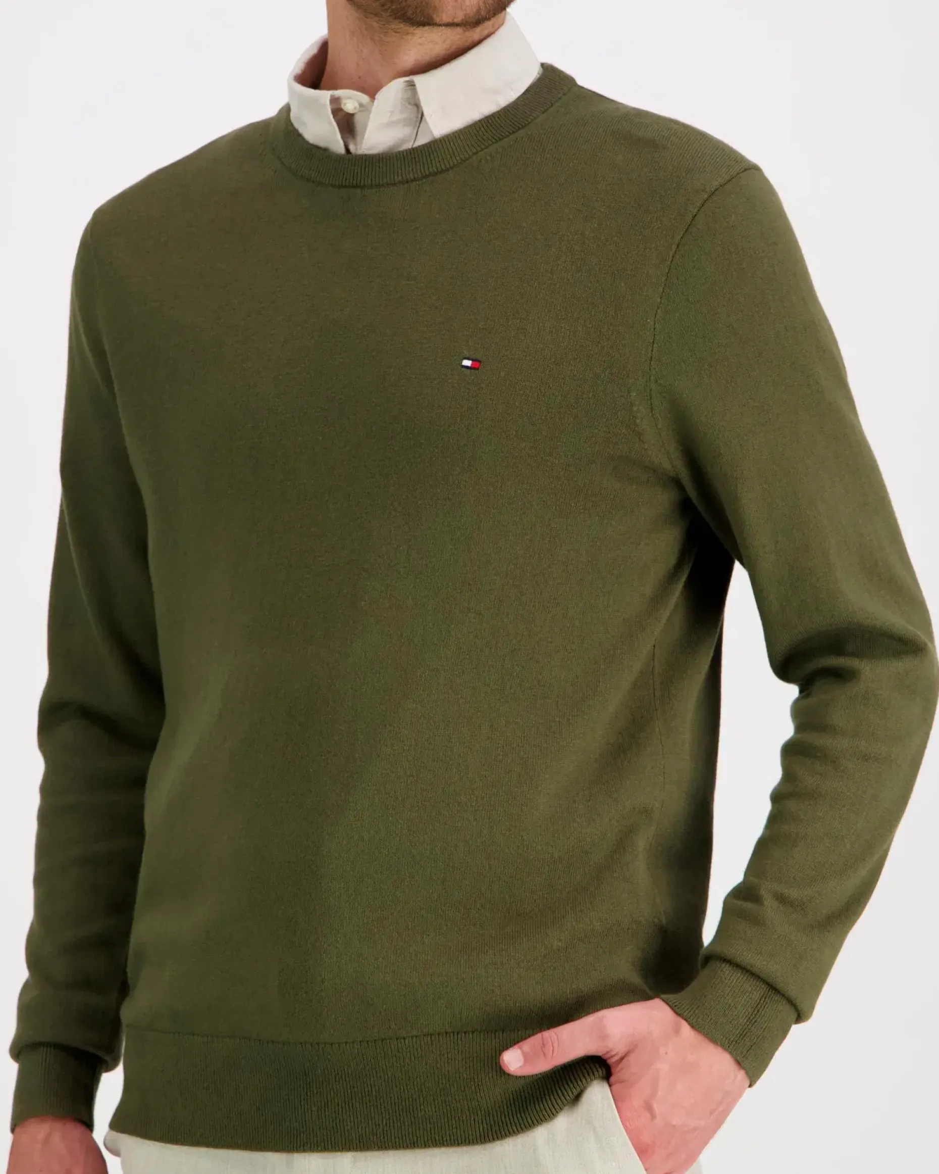 Tommy Hilfiger Pima org ctn cashmere crew neck neule