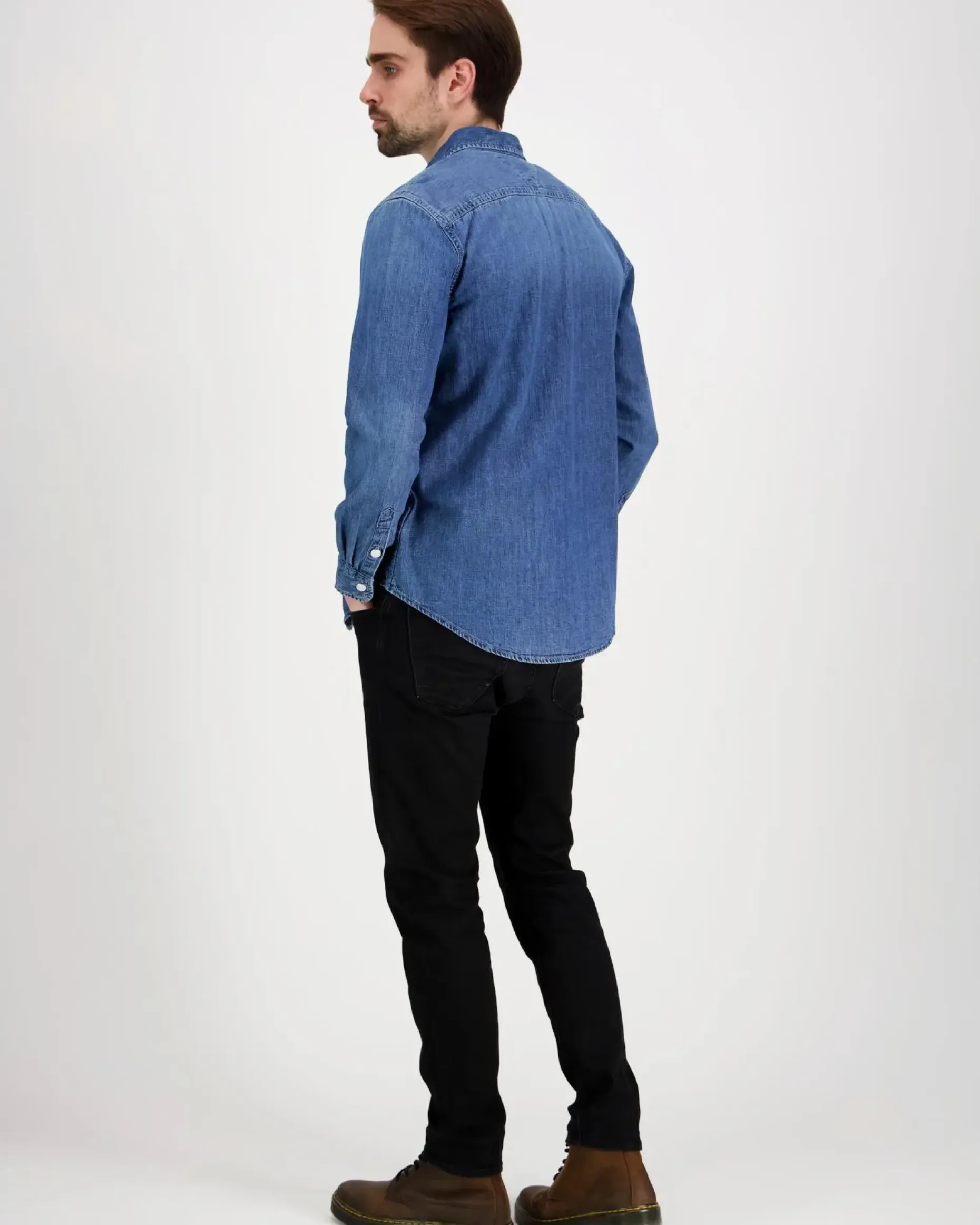 Tommy Jeans Tjm denim regular fit shirt ext farkkupaita