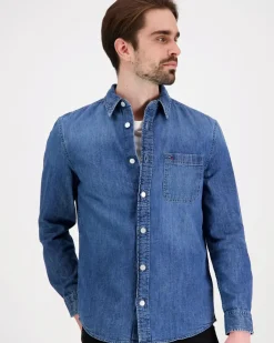 Tommy Jeans Tjm denim regular fit shirt ext farkkupaita