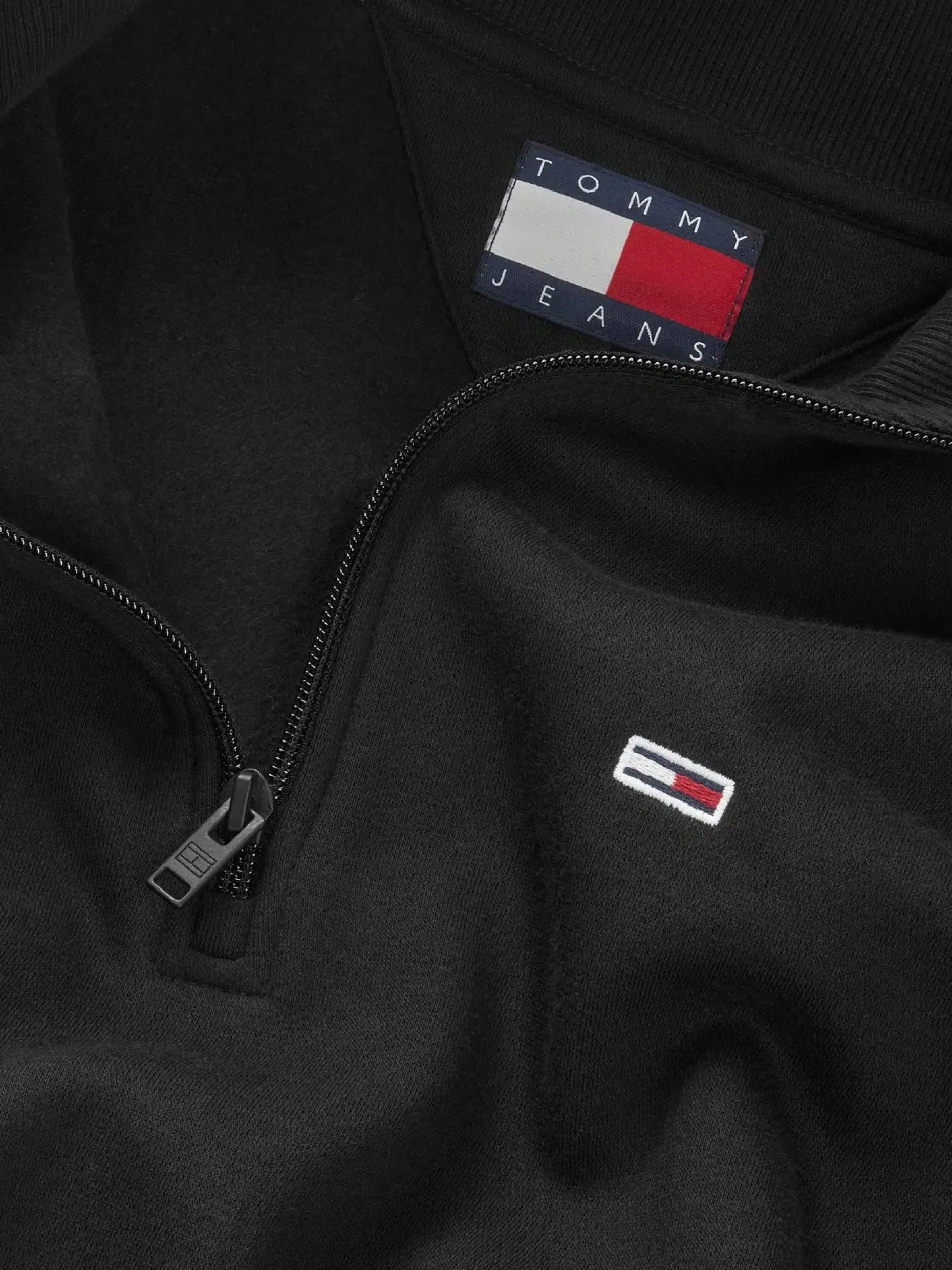 Tommy Jeans Tjm reg fleece 1/4zip mock neck