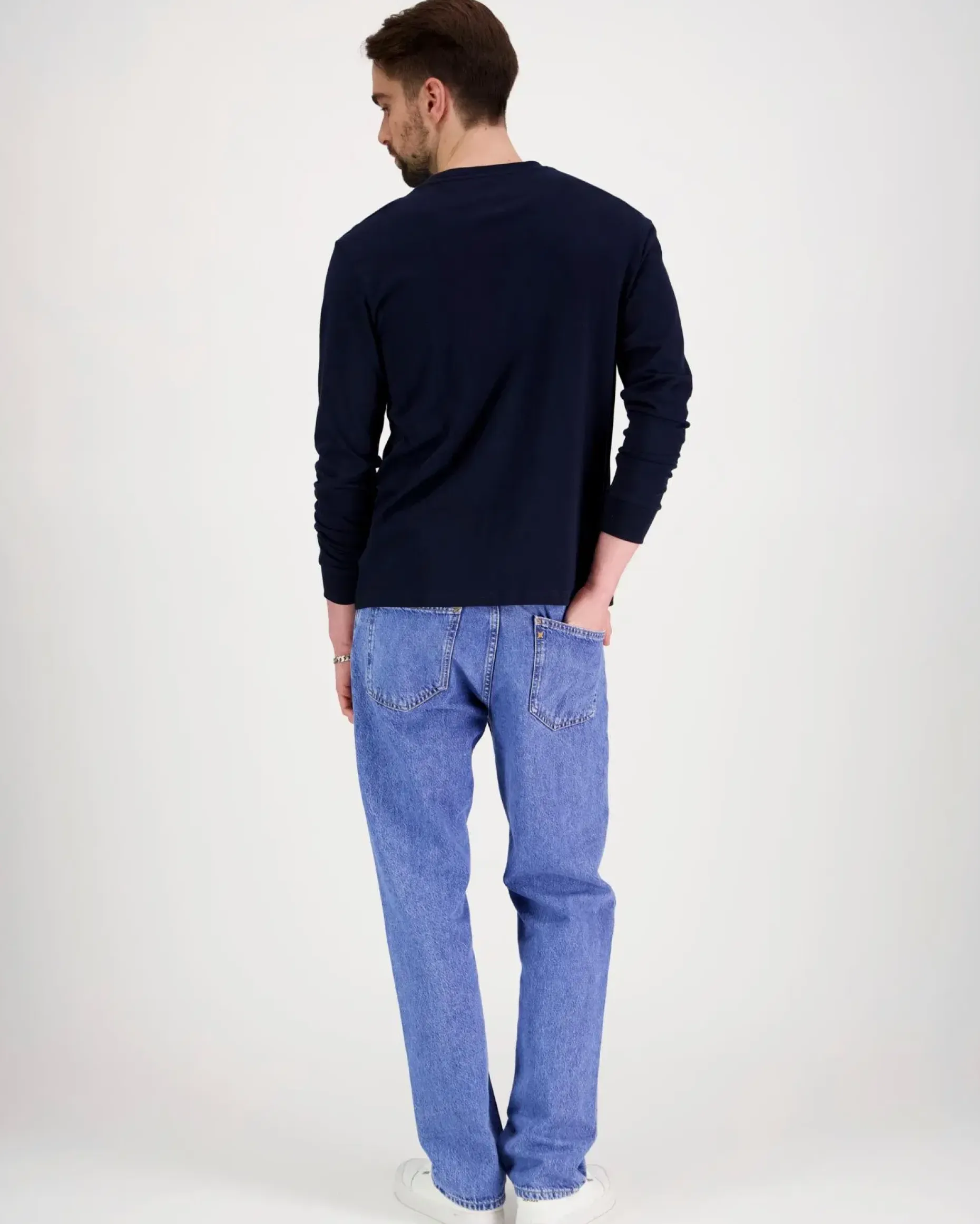 Tommy Jeans Tjm slim chest linear ls tee ext t-paita