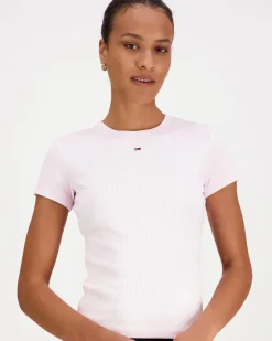 Tommy Jeans Tjw slim essential rib t-paita