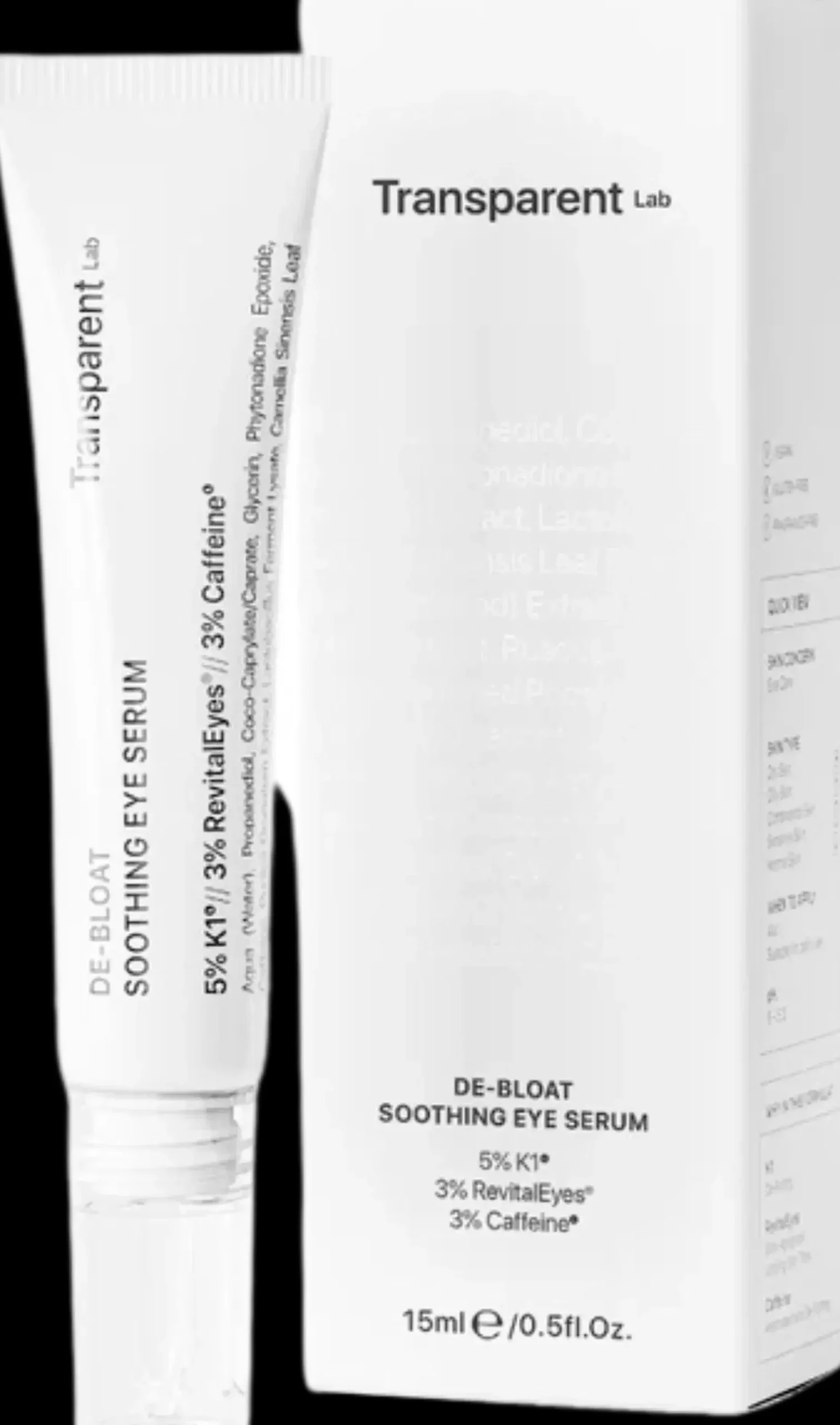 Transparent Lab De-bloat soothing eye serum silmänympärysseerumi 15 ml