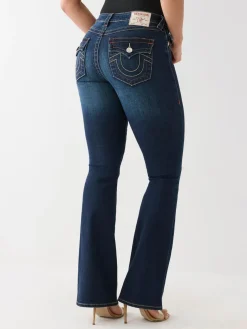 True Religion BECCA MID RISE BOOT CUT FLAP