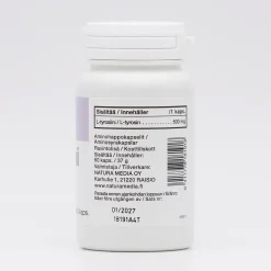 Tyrosiini 500 mg 60 kaps