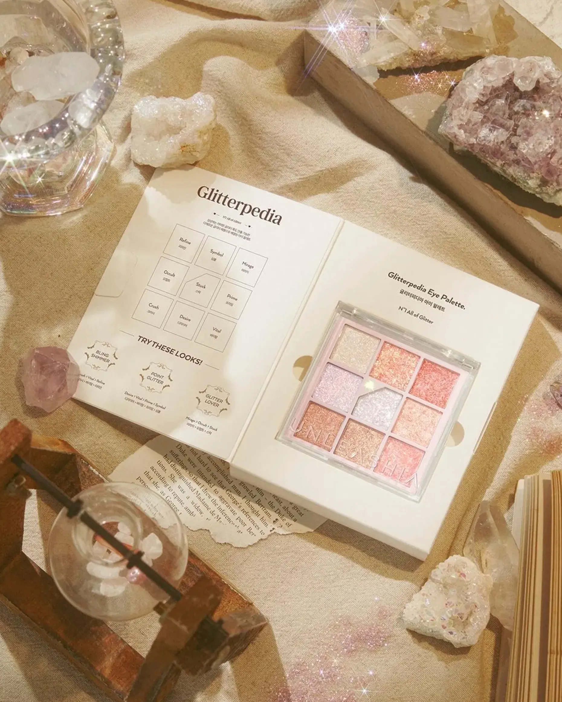 Unleashia Glitterpedia Eye Palette -luomiväripaletti 6,6 g