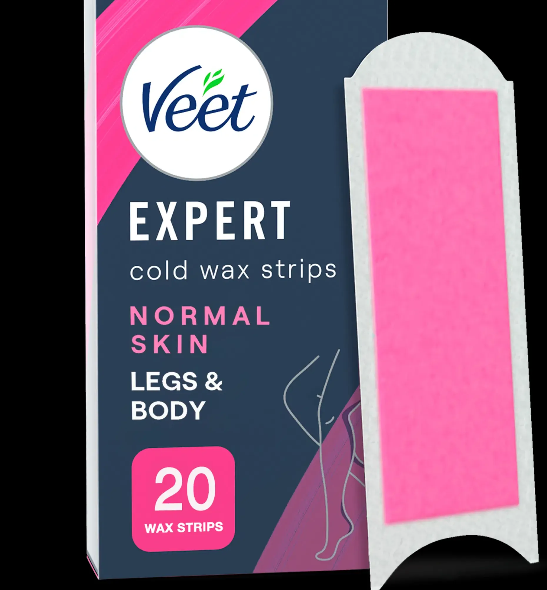 Veet Expert Kylmävahaliuskat Vartalo&jalat normaalin iho 20kpl