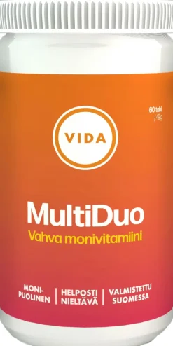Vida ravintolisävalmiste Multiduo vahva monivitamiini 60 tablettia / 49 g