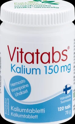 Vitatabs Kalium kaliumtabletti 120 tabl