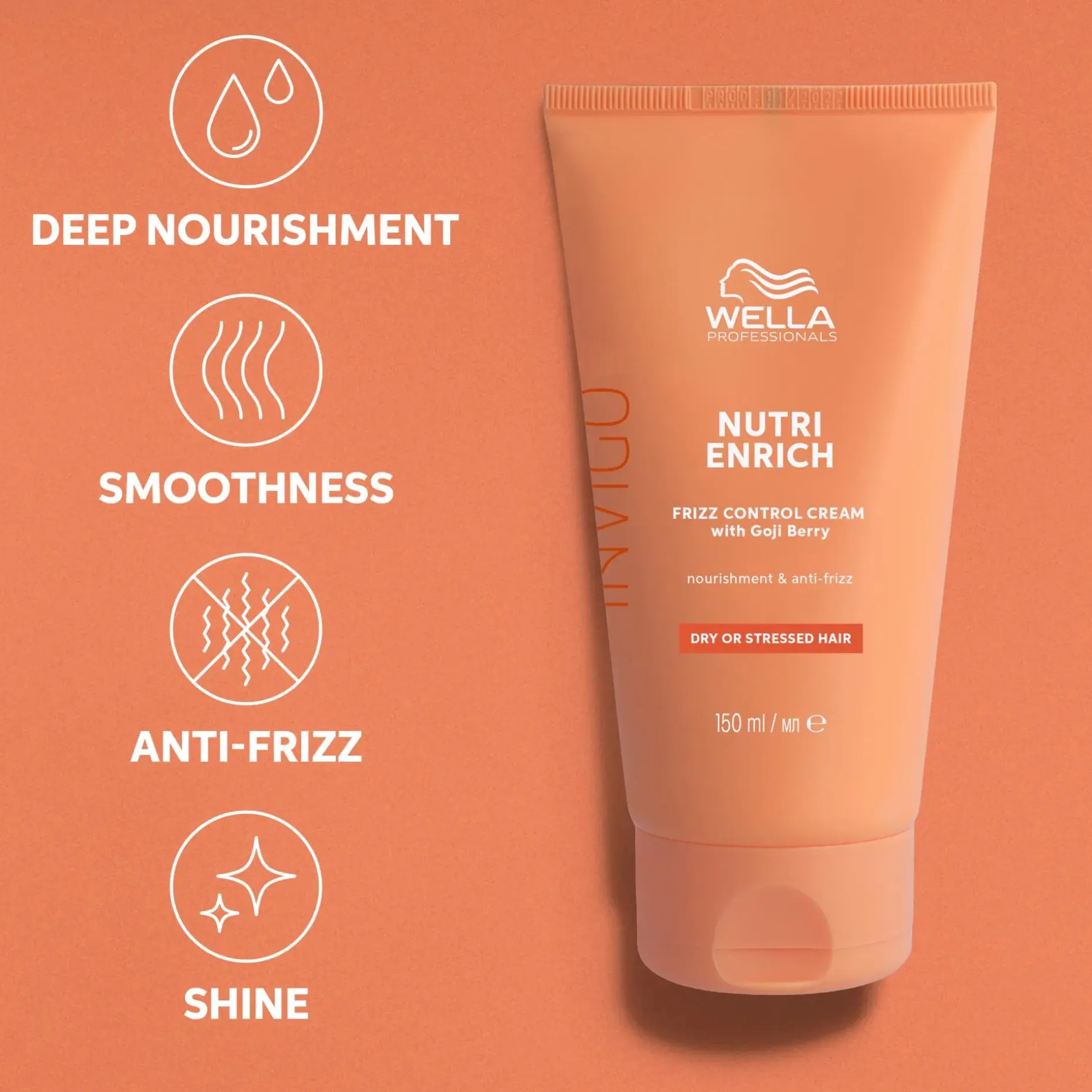 Wella Professionals Invigo Nutri Enrich Frizz Control Cream hoitovoide 150 ml