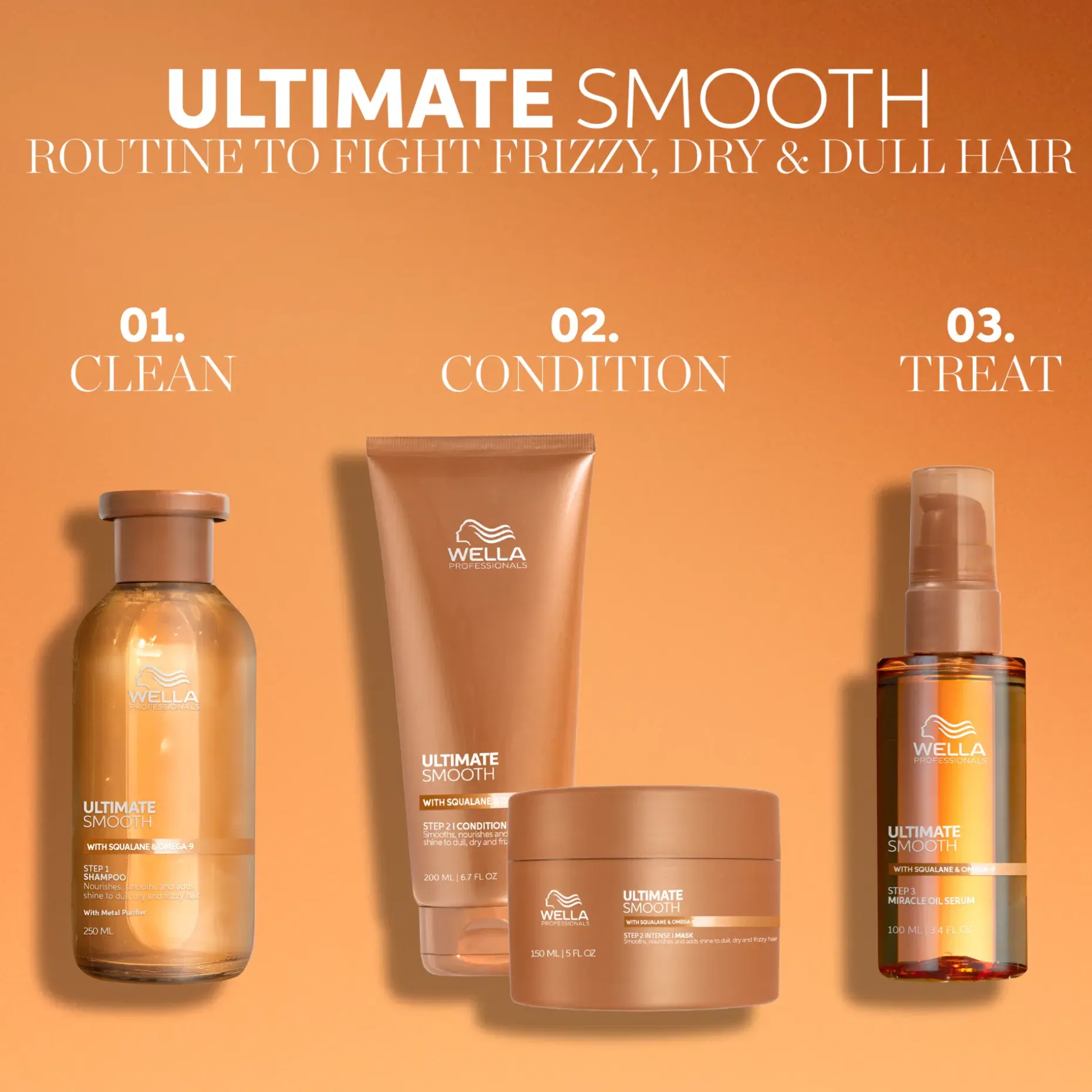Wella Professionals Ultimate Smooth Miracle Oil Serum hiusöljy 100ml