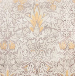 William Morris Snakeshead platina lautasliina 20kpl/24cm