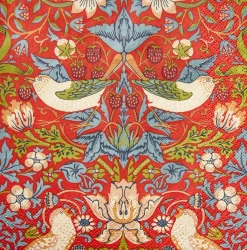 William Morris Strawberry Thief punainen lautasliina 20kpl/33cm