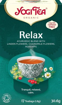 Yogi Tea Luomu Relax Yrtti-maustetee Ayurvedinen 17x1,8g