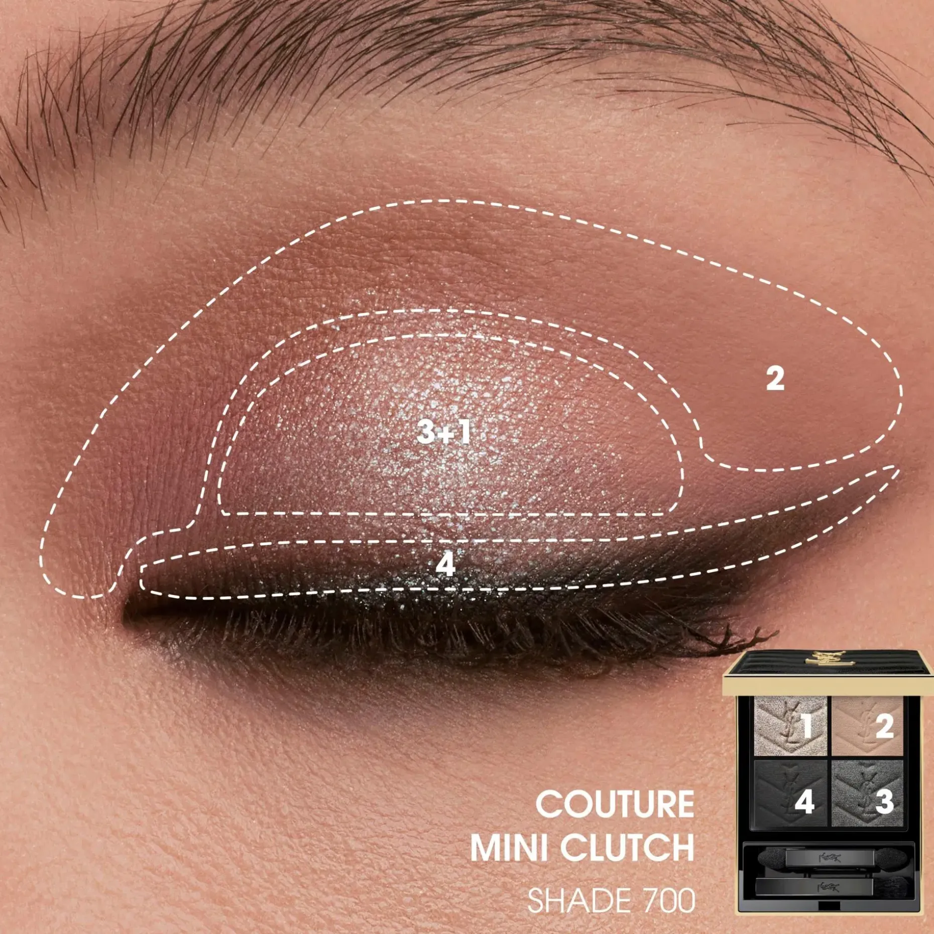 Yves Saint Laurent Couture Mini Clutch luomiväripaletti 5 g