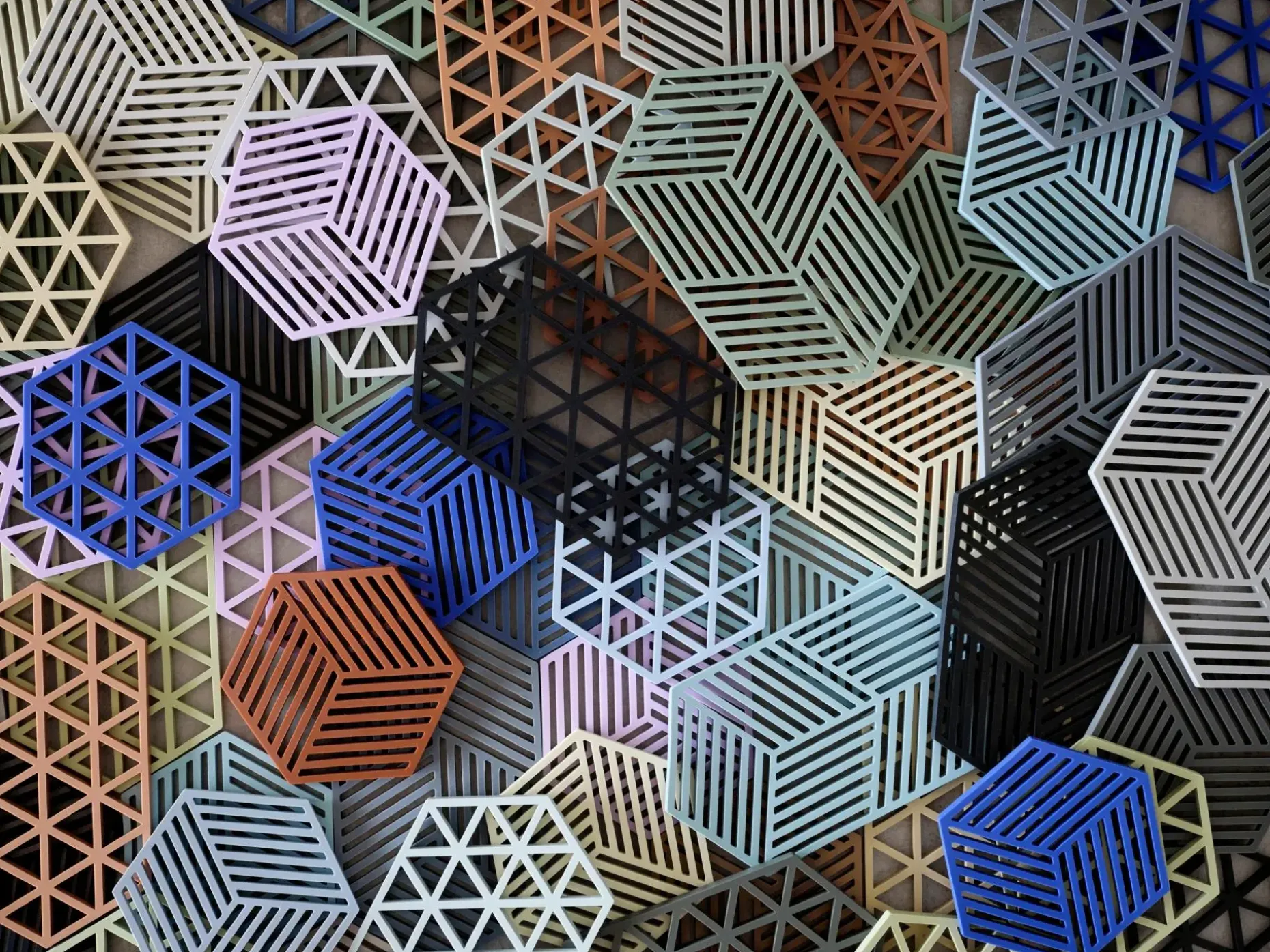 Zone Denmark Hexagon pannunalunen 16x14cm rosemary